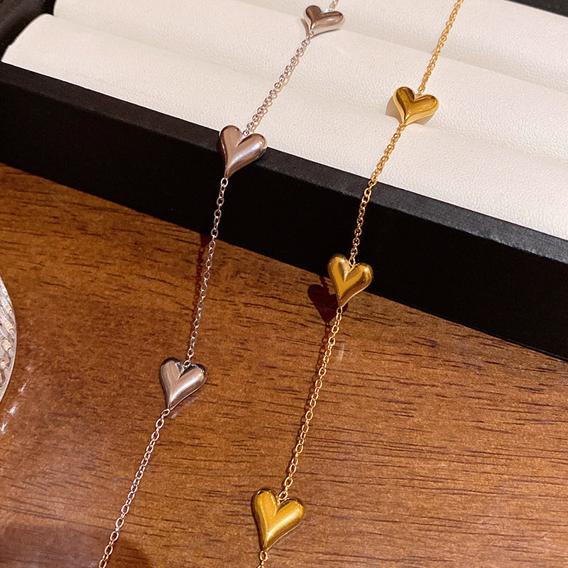 SBRAL03 - Heart Stainless Steel Bracelet