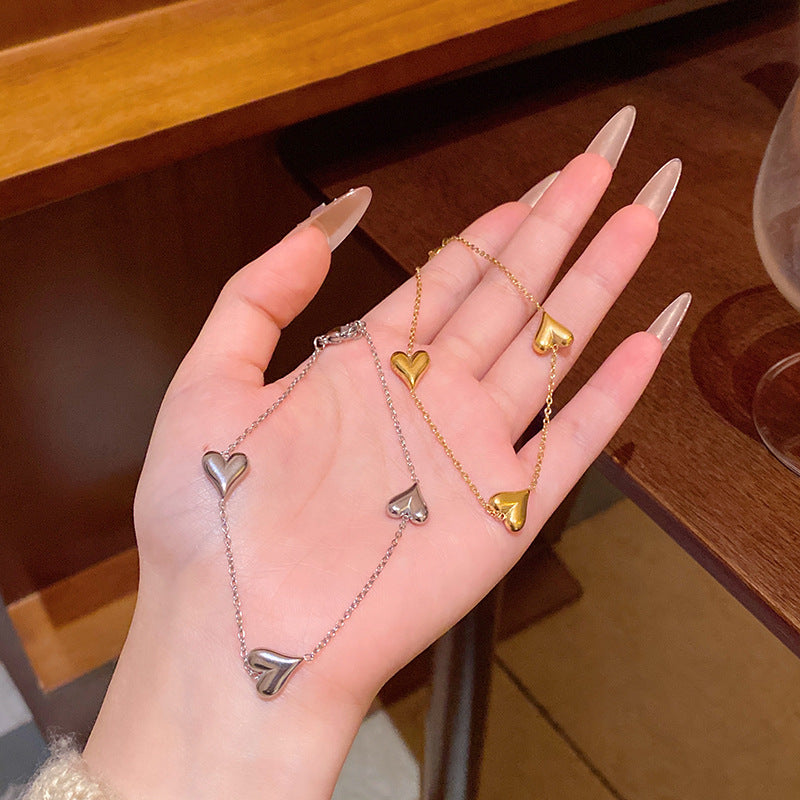 SBRAL03 - Heart Stainless Steel Bracelet