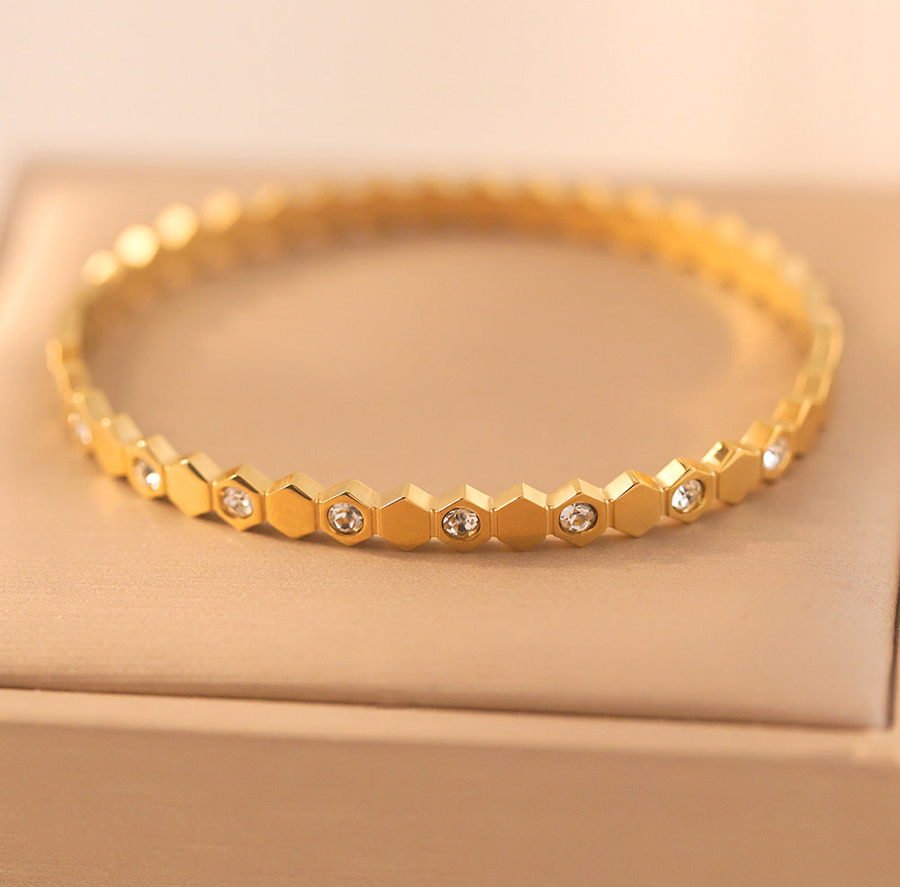 Hexagonal Link Bracelet | Zi Collection Hub