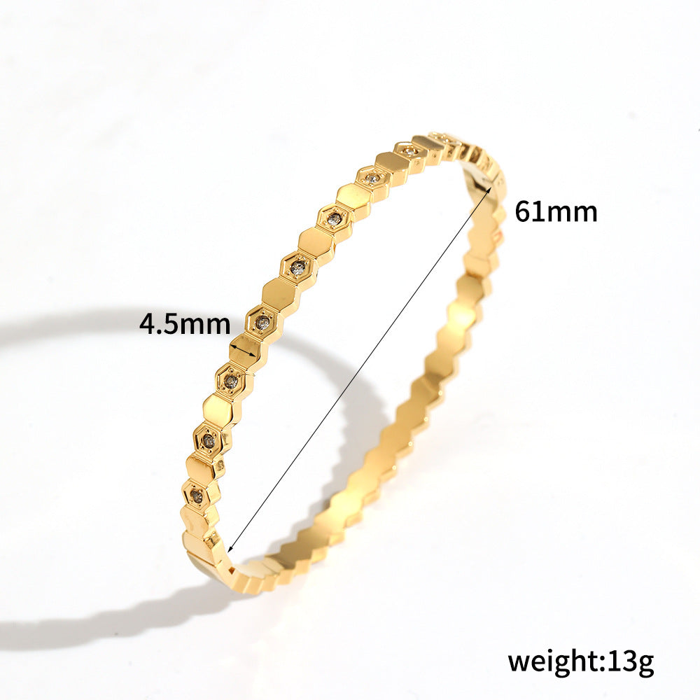 Hexagonal Link Bracelet | Zi Collection Hub