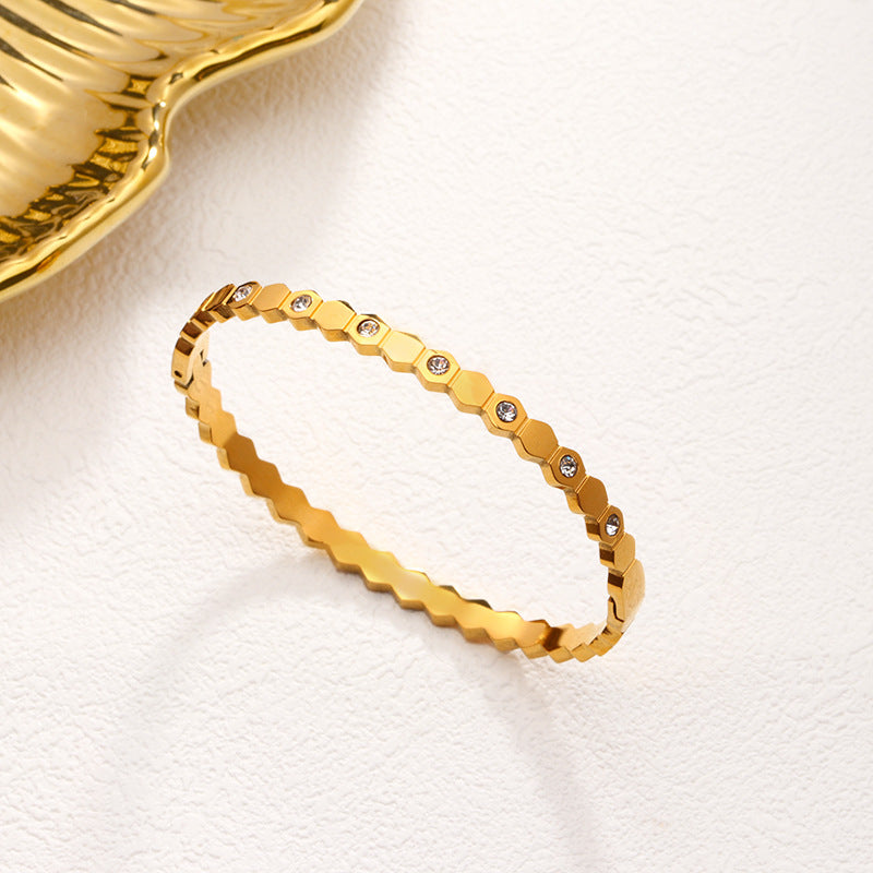 Hexagonal Link Bracelet | Zi Collection Hub