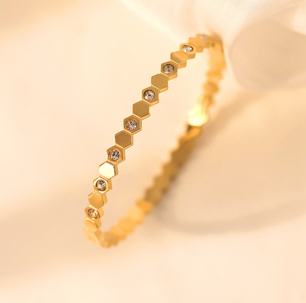 Hexagonal Link Bracelet | Zi Collection Hub