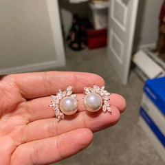 ZER12 - Imitation Pearl Stud Earrings