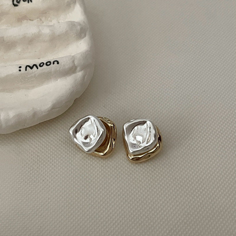ER479 - Irregular Metal Stud Earrings
