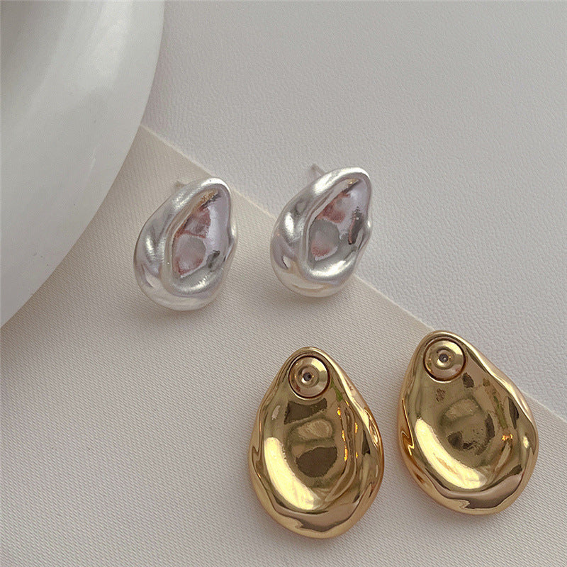 ER479 - Irregular Metal Stud Earrings