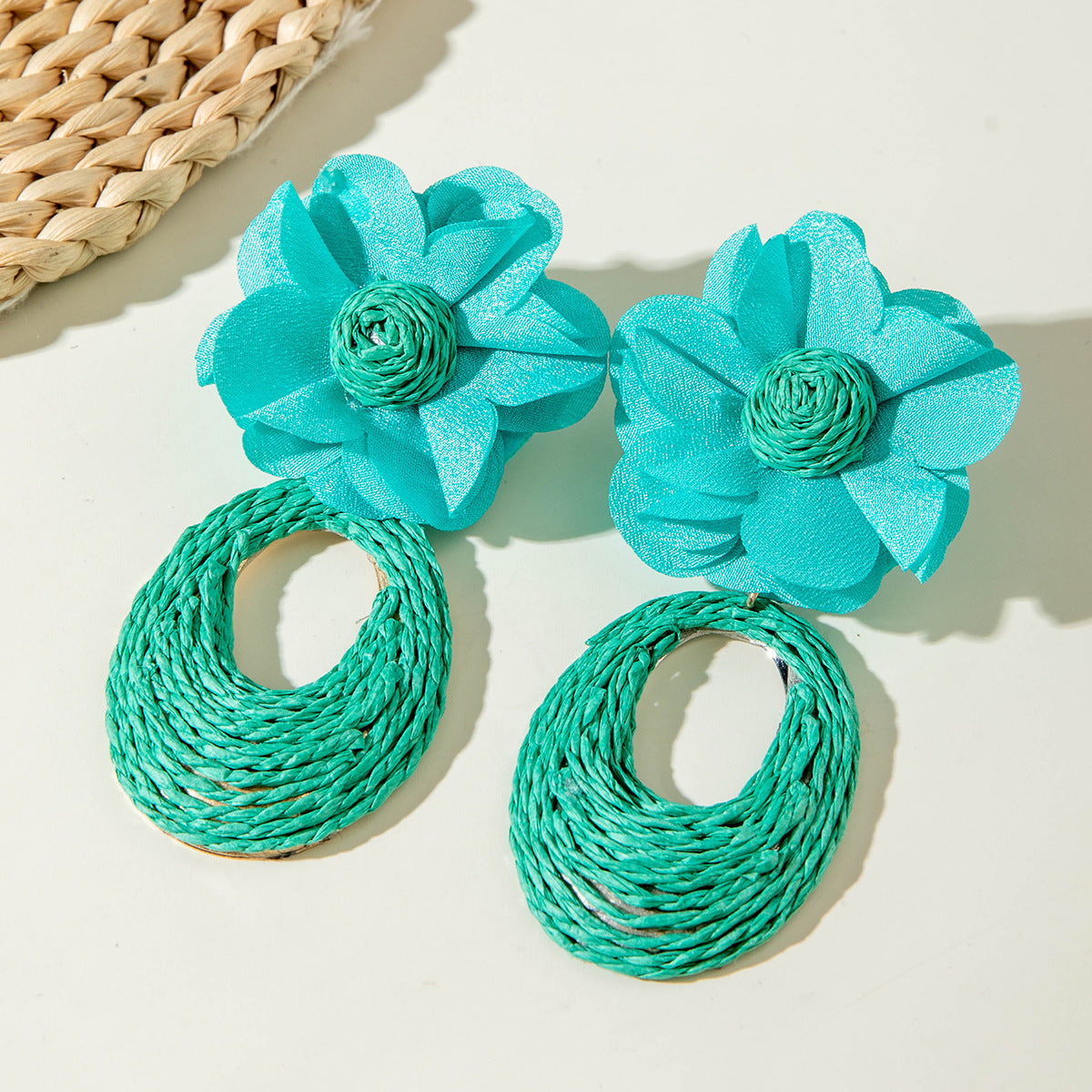 Island Vibes Floral Drop Earrings