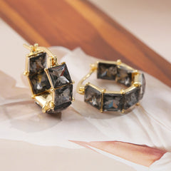 Korean Retro Square Earrings