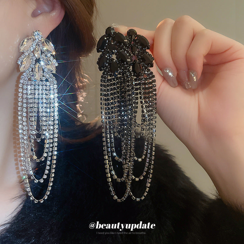 Leaf Tassel Earrings