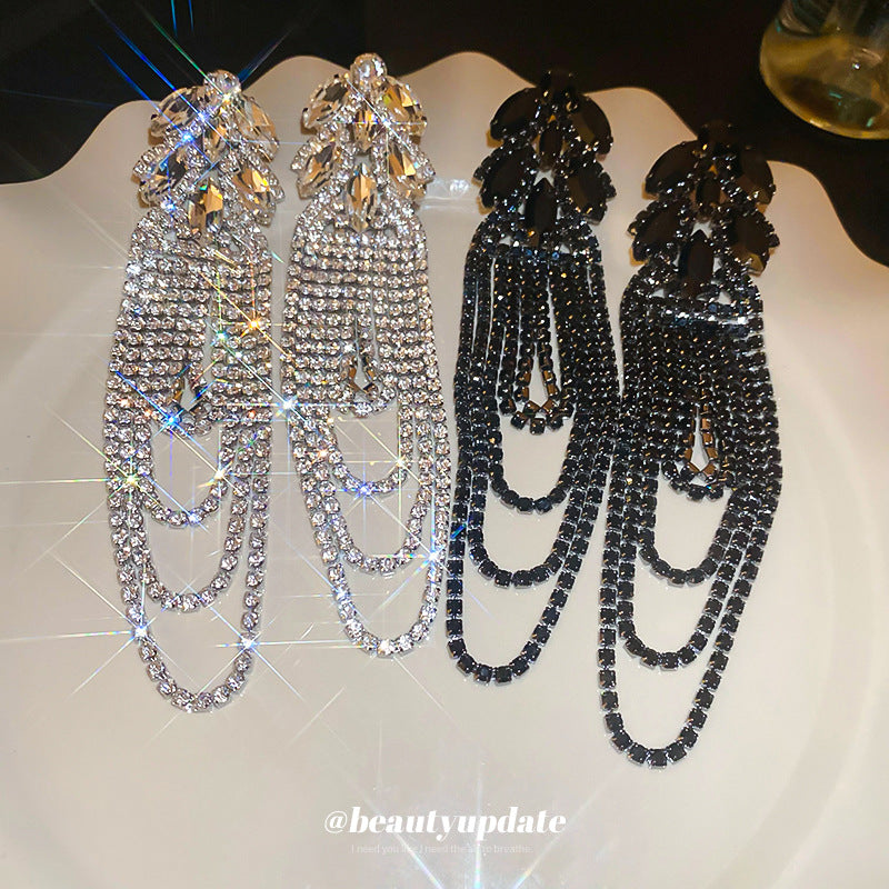 Leaf Tassel Earrings