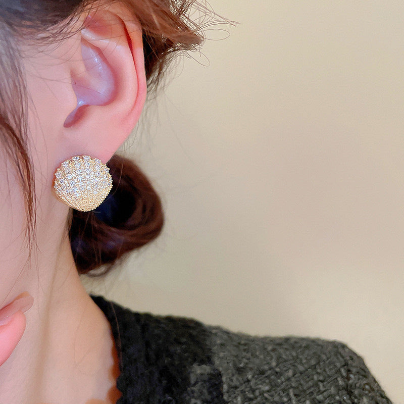ZER14 - Luxury Baroque Floral and Shell Earrings