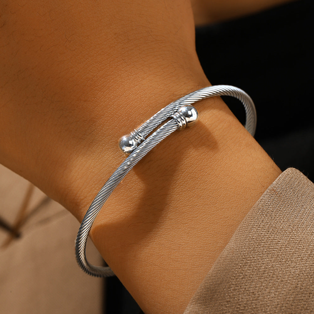 SBRAL07 - Metal Wire Stainless Steel Bracelet