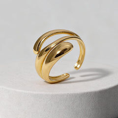SRNG-44 - Minimalist Stainless Steel Ring - Adjustable