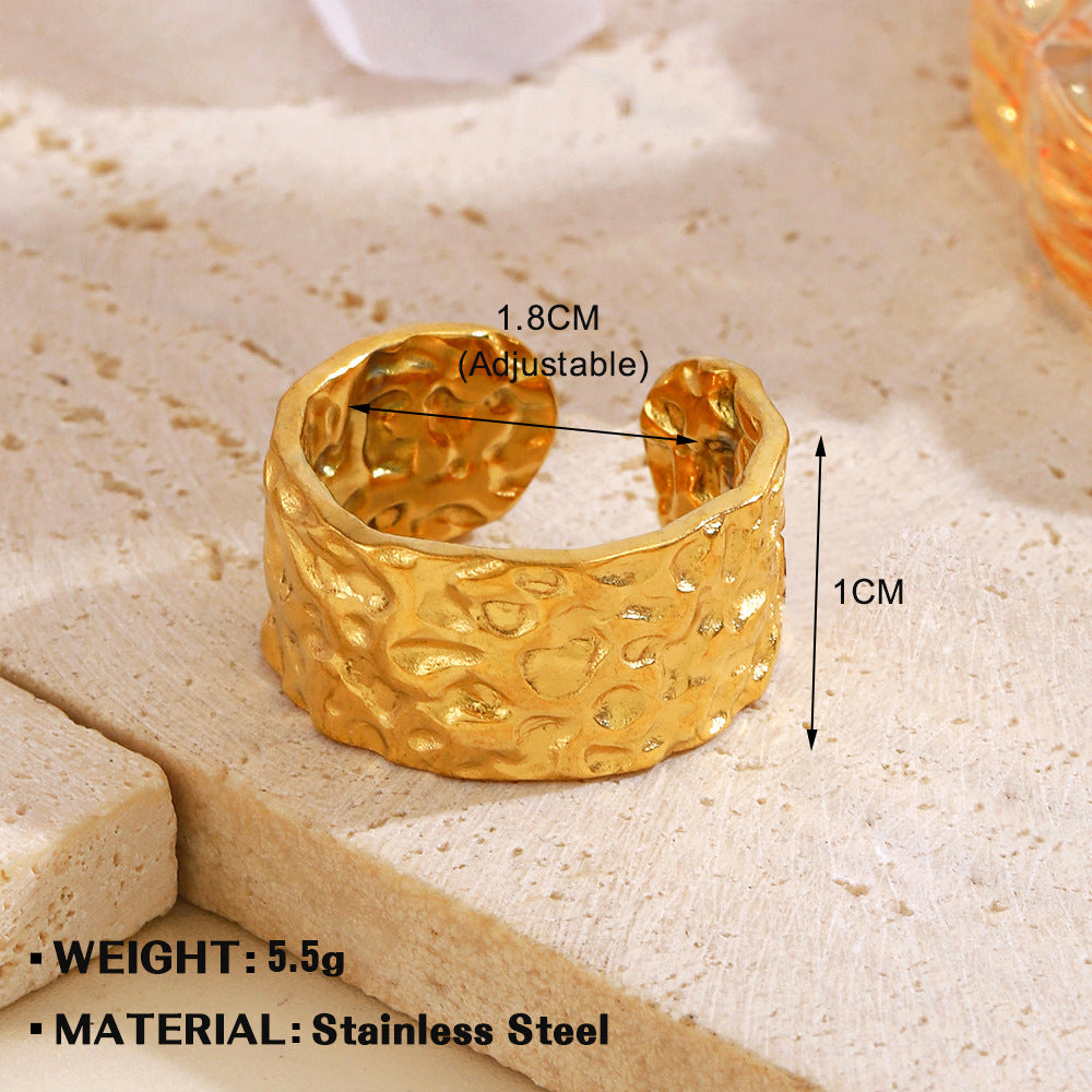 SRNG-43 - Minimalist Style Stainless Steel Ring - Adjustable