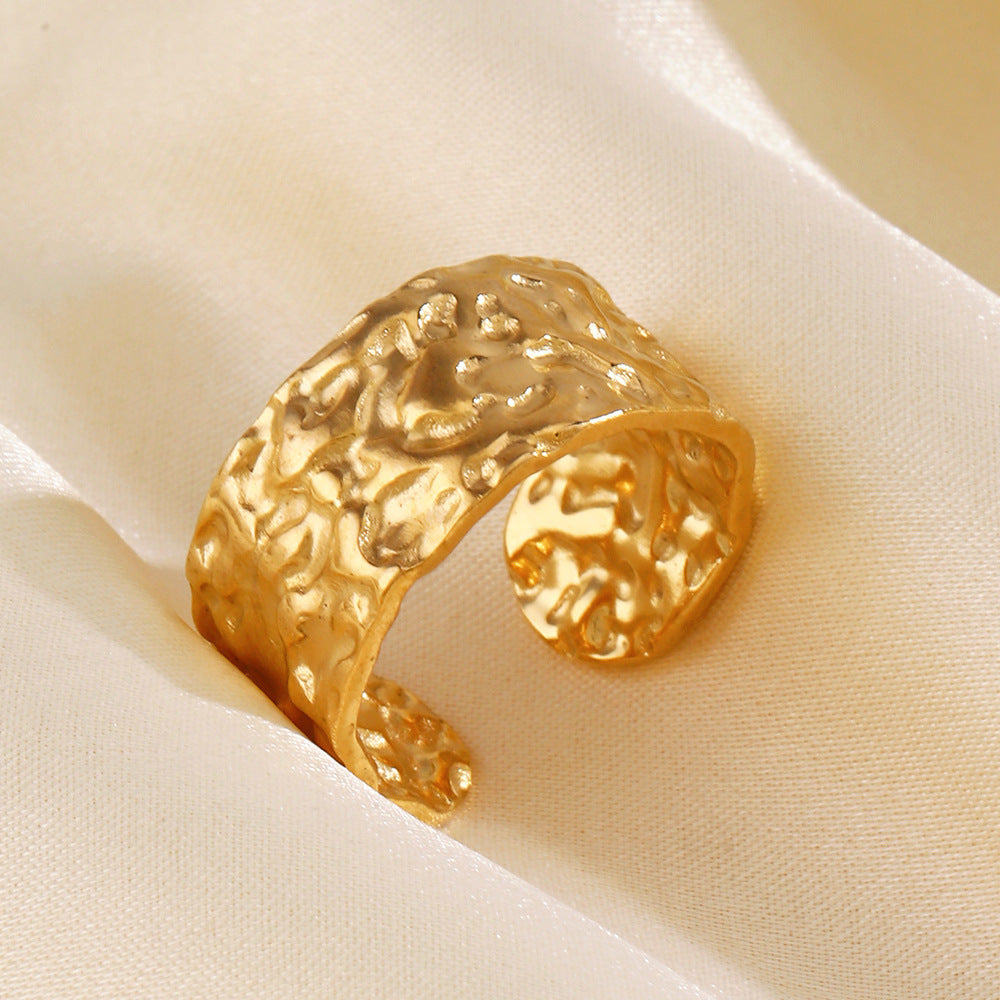 SRNG-43 - Minimalist Style Stainless Steel Ring - Adjustable