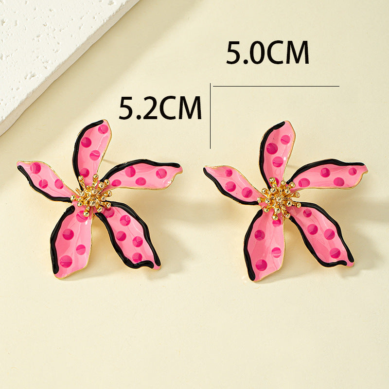 Multi-Color Flower Earrings