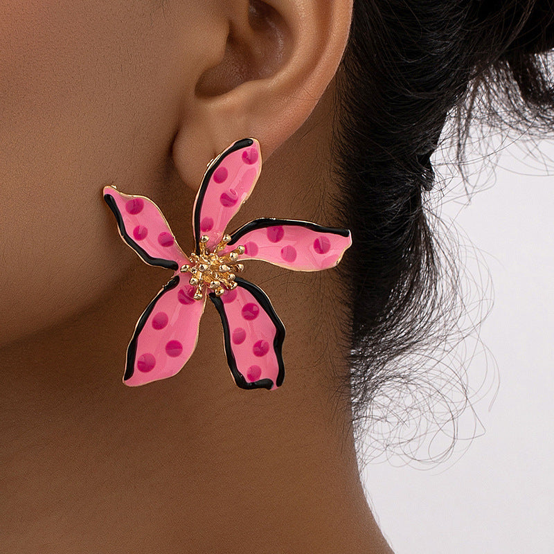 Multi-Color Flower Earrings