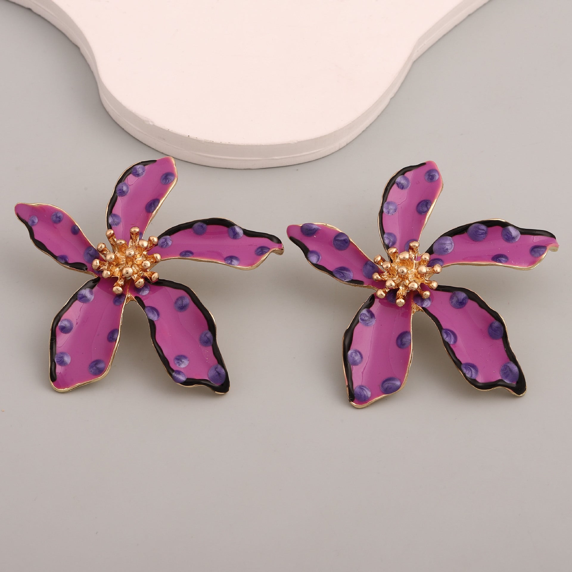 Multi-Color Flower Earrings