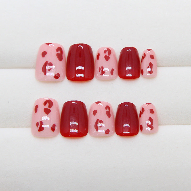 Nail 07 - Ice Red (24Pcs) - Free Nail Kit Included