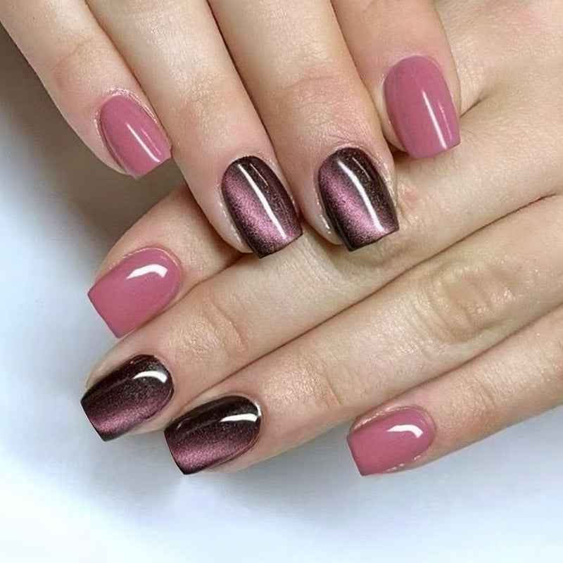 Nail 11 - Sweet Girl Rose Red (24Pcs) - Free Nail Kit Included