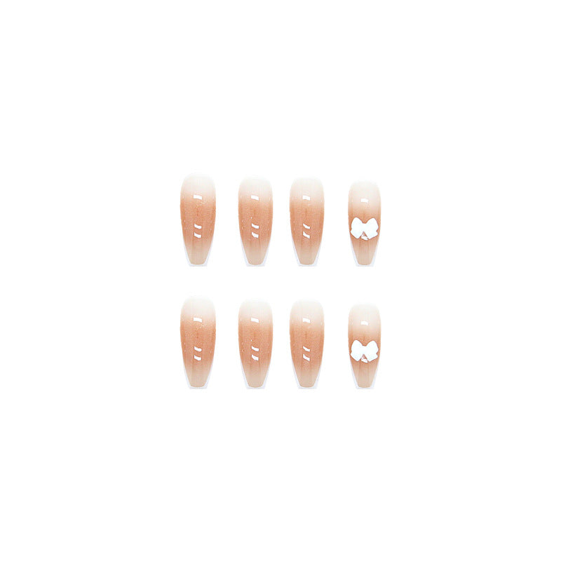 Nail 15 - Caramel Gradient (24Pcs) - Free Nail Kit Included