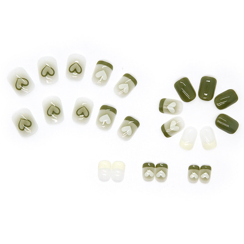 Nail 16 - Fresh Green (24Pcs) - Free Nail Kit Included
