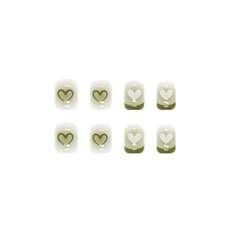 Nail 16 - Fresh Green (24Pcs) - Free Nail Kit Included