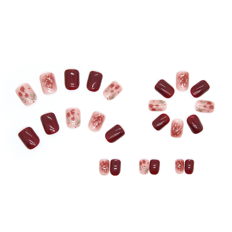 Nail 19 - Rose Gold Foil (24Pcs) - Free Nail Kit Included