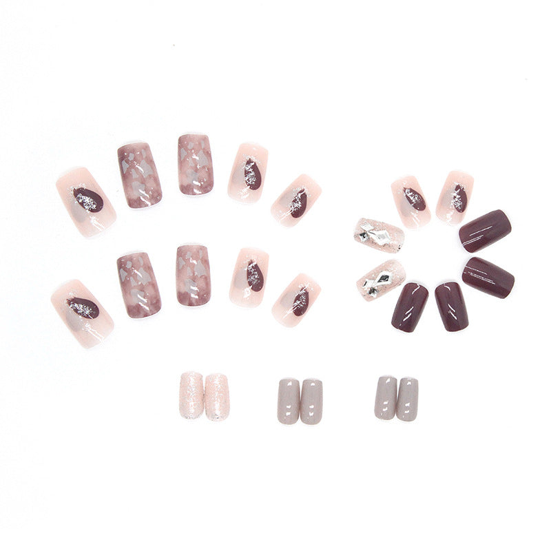 Nail 20 - Purple Gentle (24Pcs) - Free Nail Kit Included