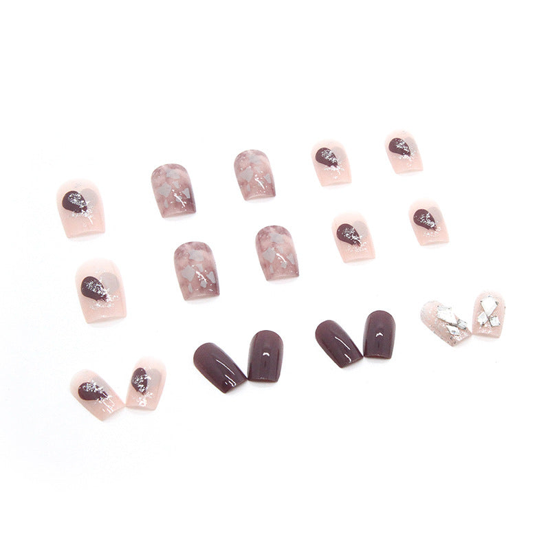 Nail 20 - Purple Gentle (24Pcs) - Free Nail Kit Included
