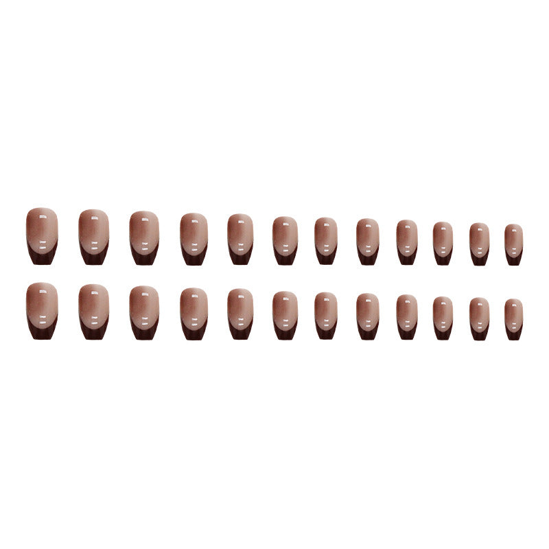 Nail 31 - Minimalist French Style (24Pcs) - Free Nail Kit Included