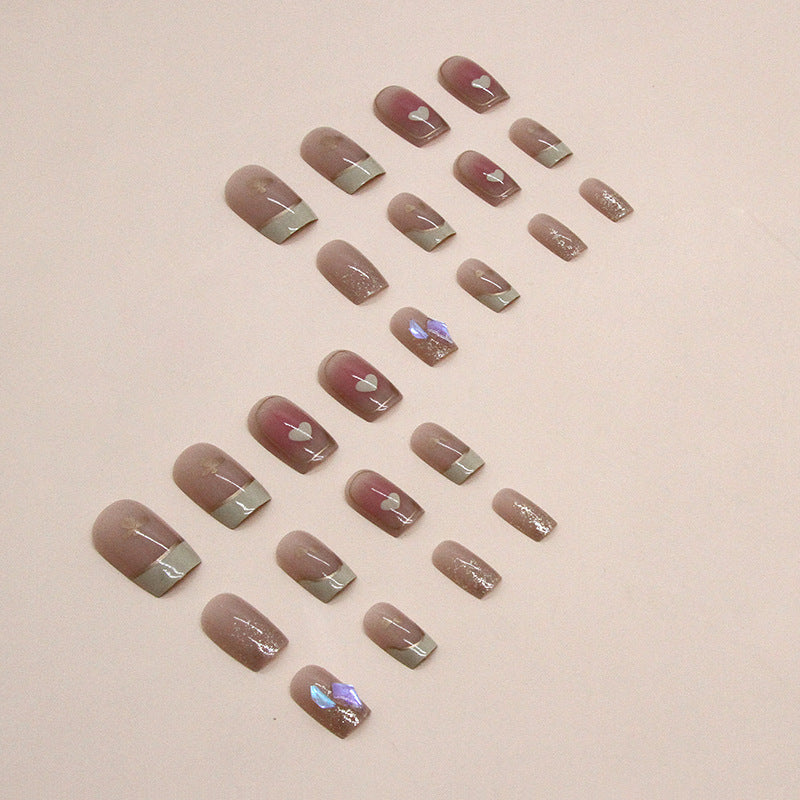 Nail 34 - Glass Diamond (24Pcs) - Free Nail Kit Included