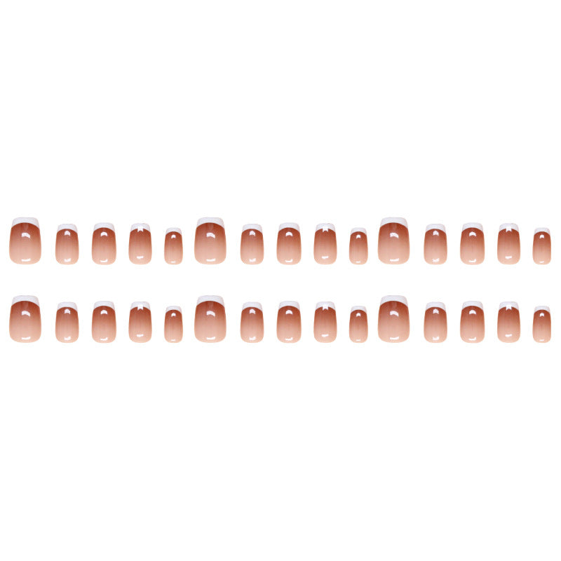 Nail 36 - Red Sand Gradient Press-On Nails (30Pcs) - Free Nail Kit Included