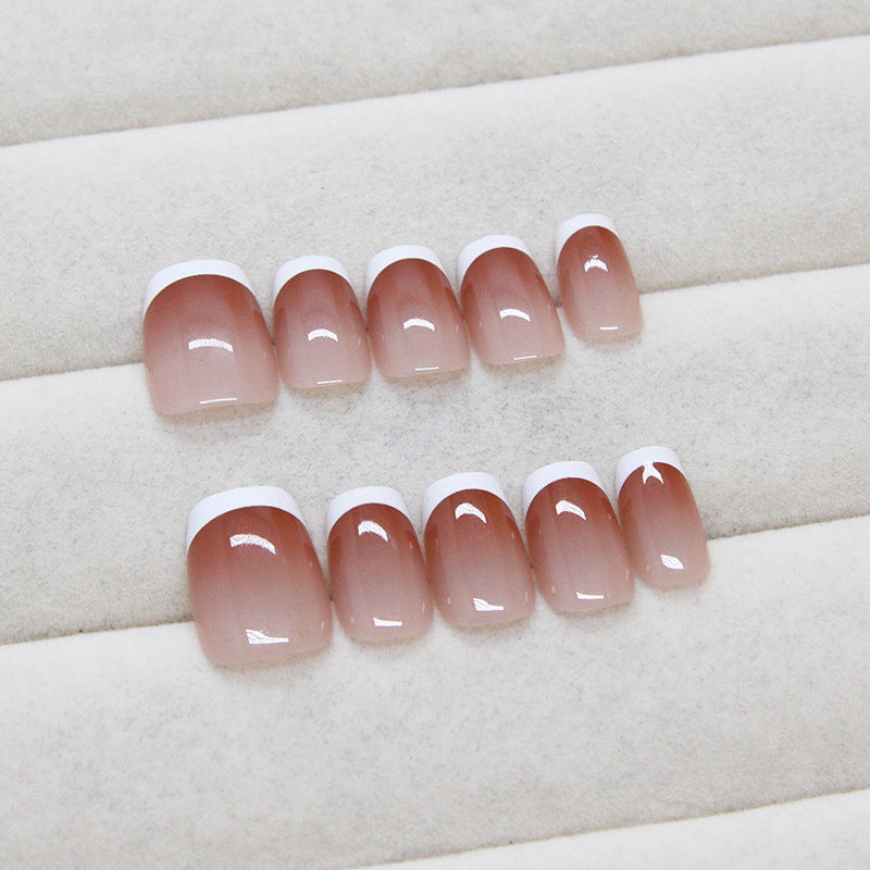 Nail 36 - Red Sand Gradient Press-On Nails (30Pcs) - Free Nail Kit Included