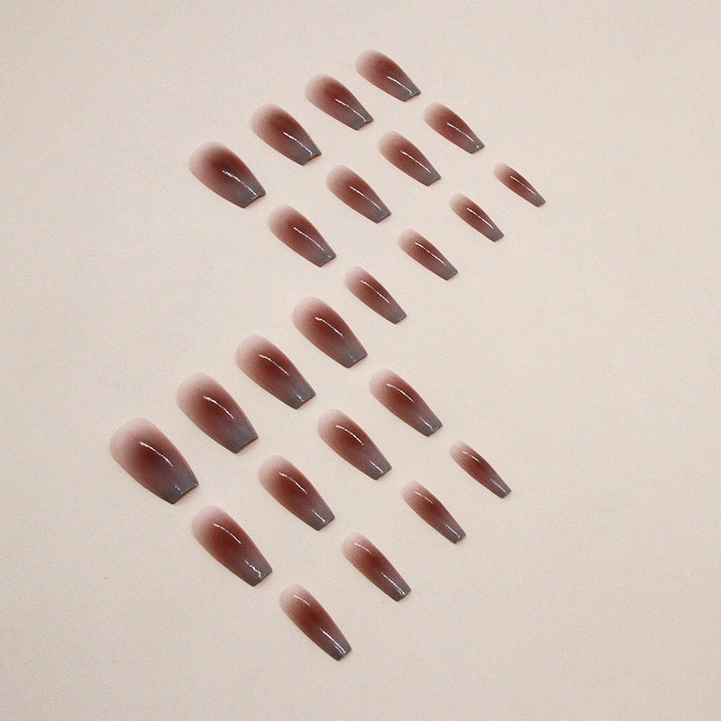 Nail 37 - Rose Red Blush (24Pcs) - Free Nail Kit Included