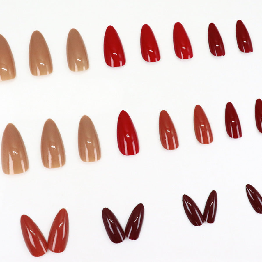 Nail 50 - Fiery Ombre Perfection (24Pcs) - Free Nail Kit Included