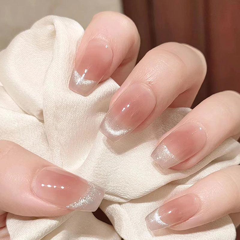 Nail 52 - Smiling Cat Eye (24Pcs) - Free Nail Kit Included