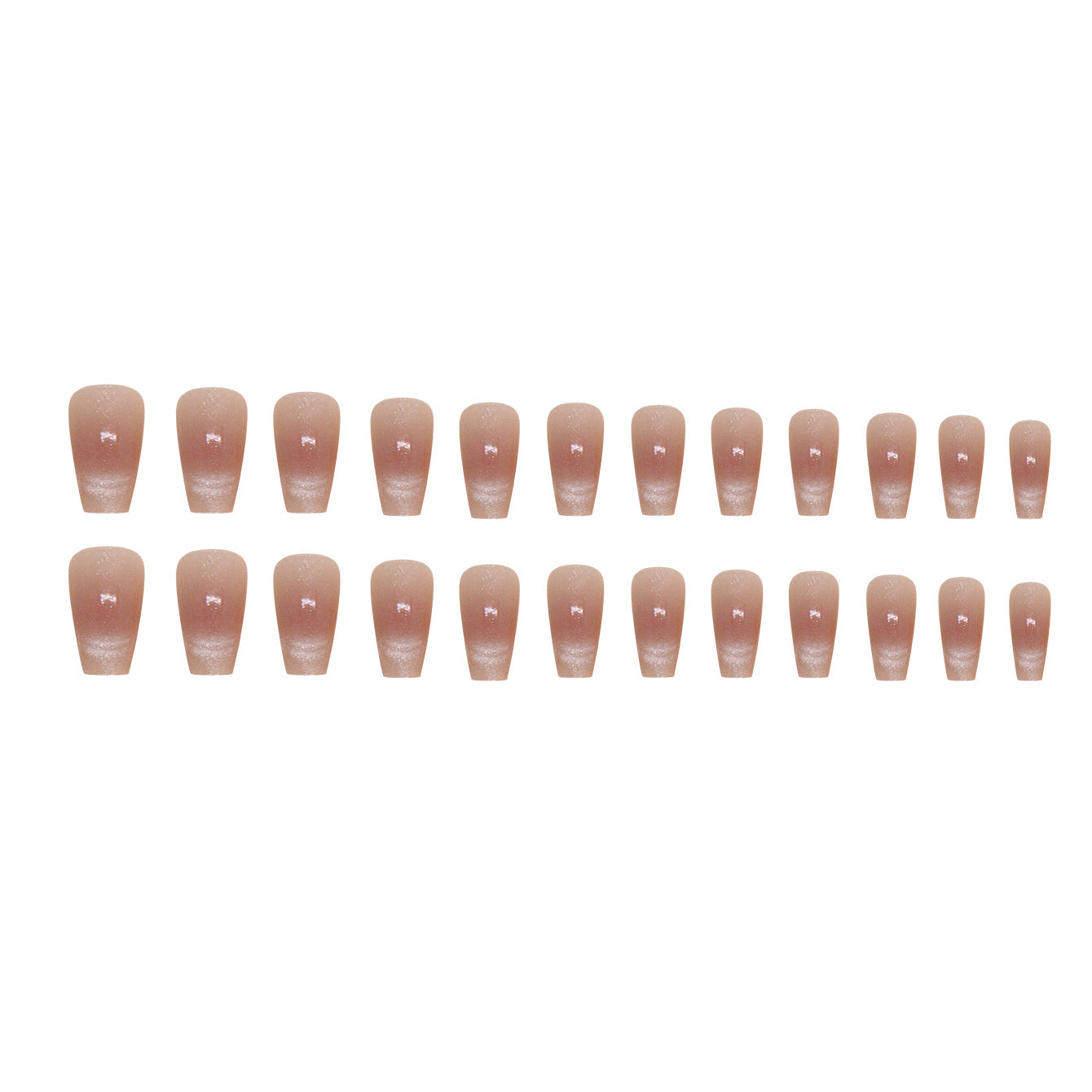 Nail 52 - Smiling Cat Eye (24Pcs) - Free Nail Kit Included