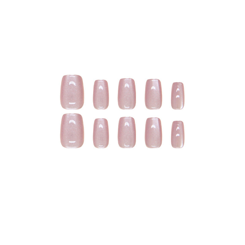 Nail 62 - Lavender Cat Eye (30Pcs) - Free Nail Kit Included