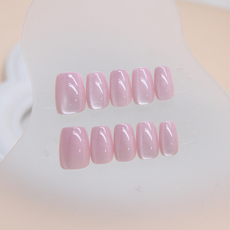 Nail 62 - Lavender Cat Eye (30Pcs) - Free Nail Kit Included