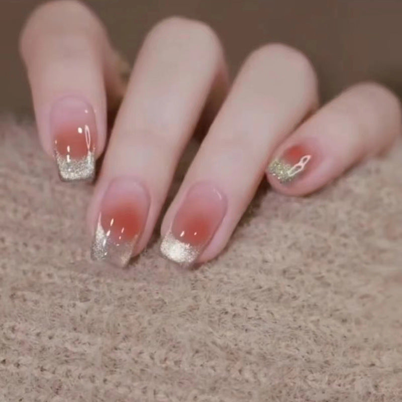 Nail 64 - French Cat Eye (24Pcs) - Free Nail Kit Included