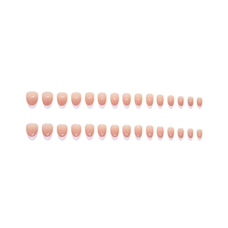 Nail 65 - Classic French Tip (24Pcs) - Free Nail Kit Included