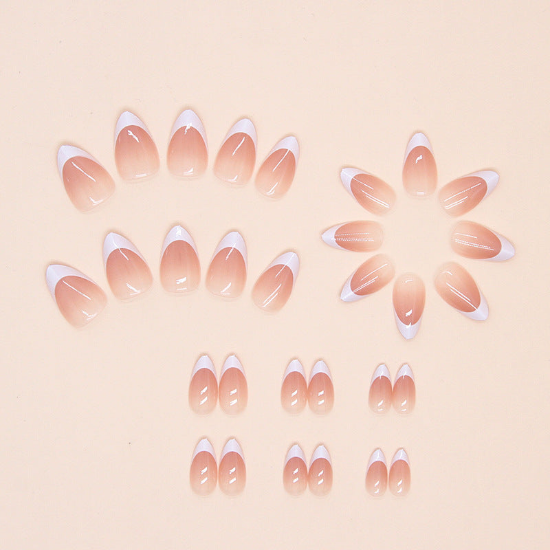 Nail 65 - Classic French Tip (24Pcs) - Free Nail Kit Included