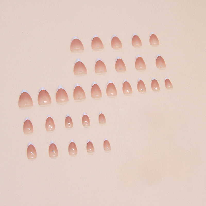 Nail 65 - Classic French Tip (24Pcs) - Free Nail Kit Included