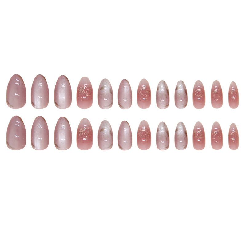 Nail 74 - Dried Rose (24Pcs) - Free Nail Kit Included