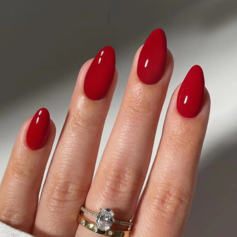 Nail 81 - Classic Red (24Pcs) - Free Nail Kit Included