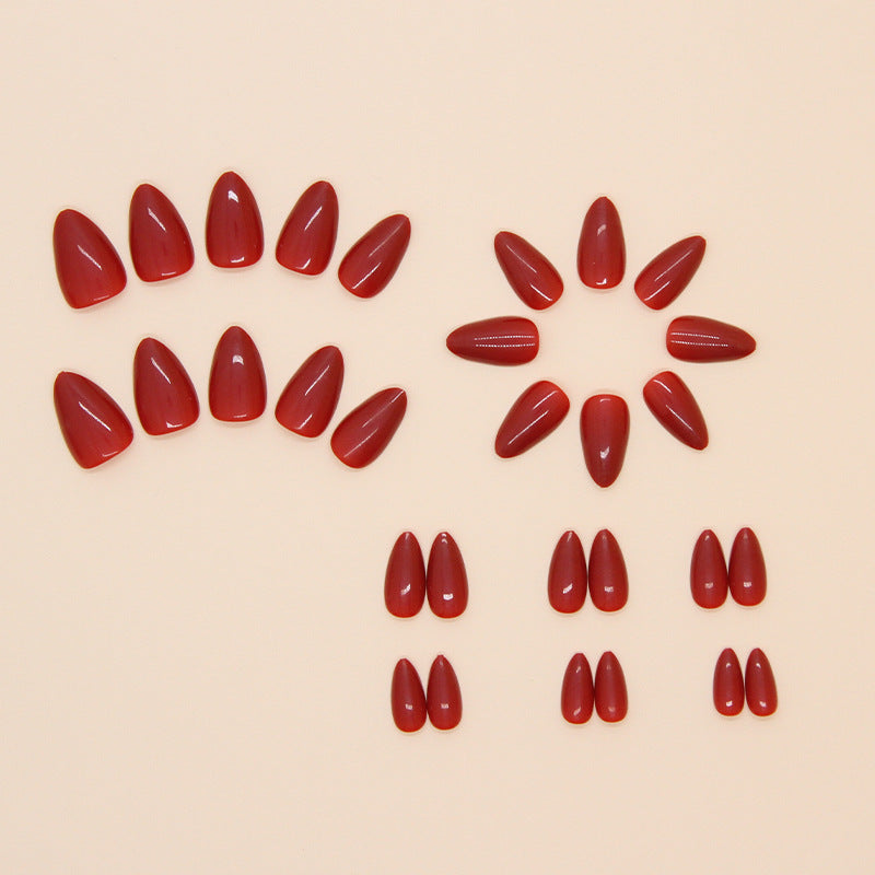 Nail 81 - Classic Red (24Pcs) - Free Nail Kit Included