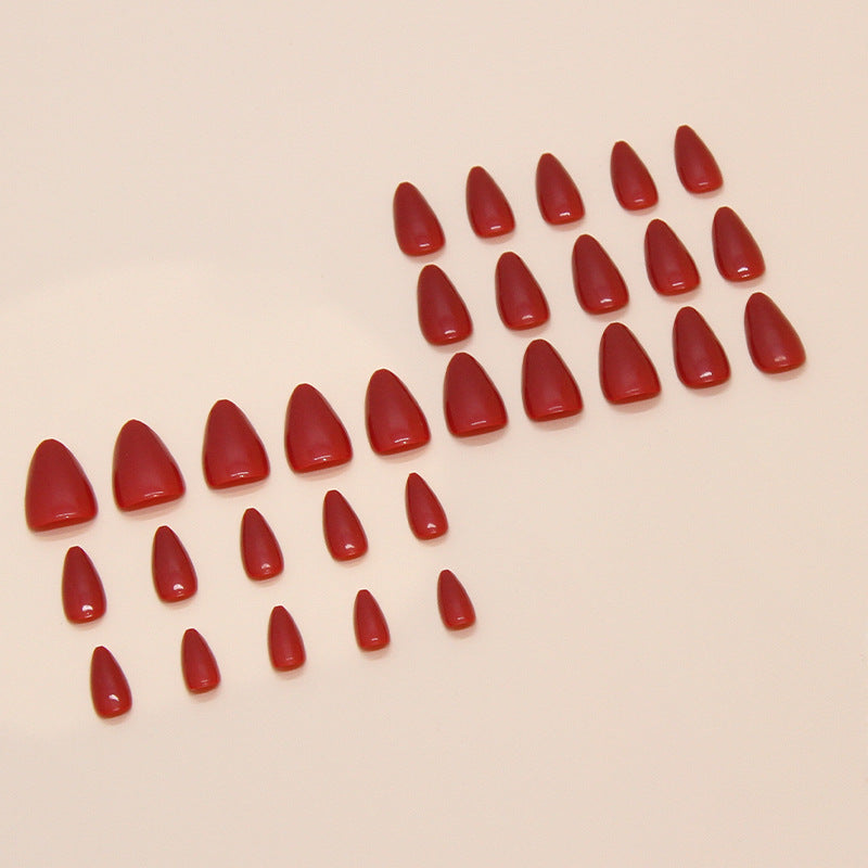 Nail 81 - Classic Red (24Pcs) - Free Nail Kit Included