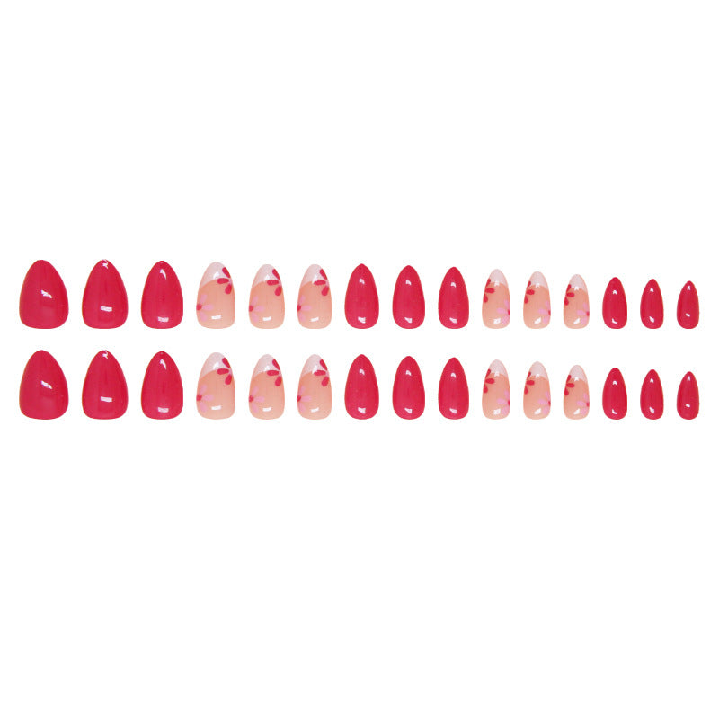Nail 83 - Pink Blossom Press-On Nails (24Pcs) - Free Nail Kit Included