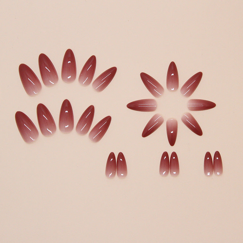 Nail 85 - Blush Ombre Press-On Nails (24Pcs) - Free Nail Kit Included