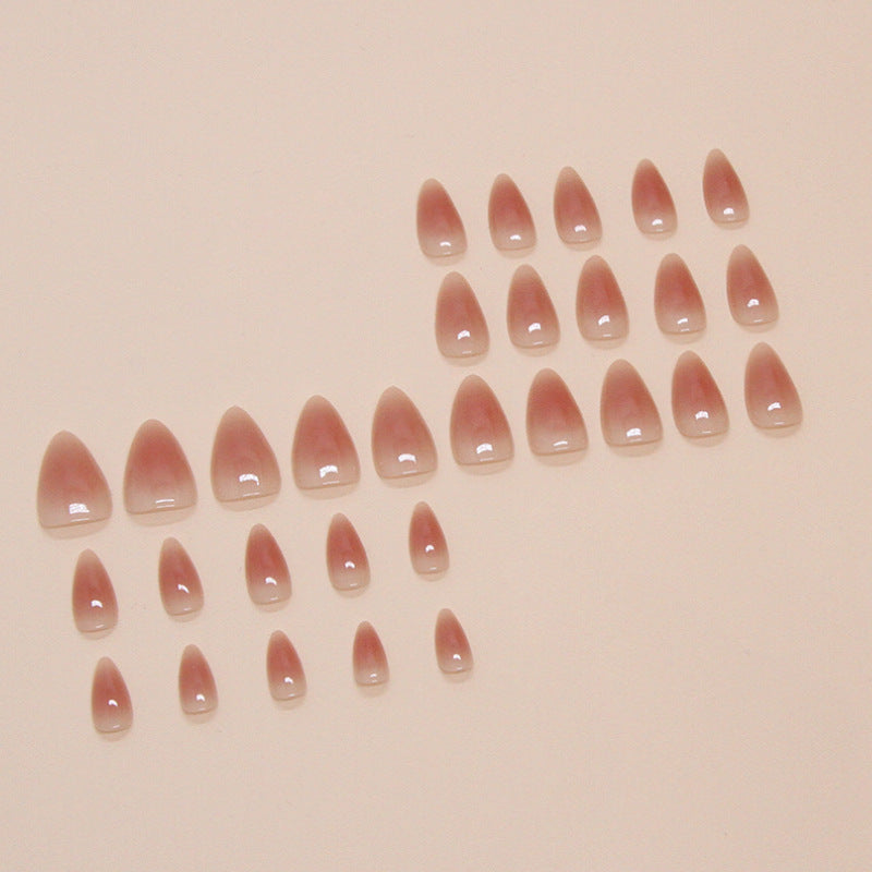 Nail 86 - Natural Nude Glossy Press-On Nails (24Pcs) - Free Nail Kit Included